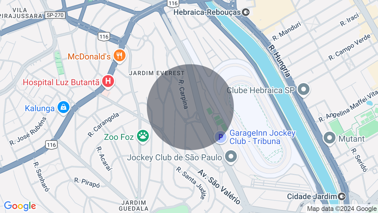 Mapa da localização — Jardim Everest, São Paulo