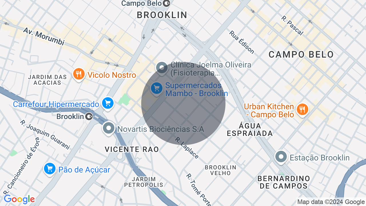Mapa da localização — Campo Belo, São Paulo