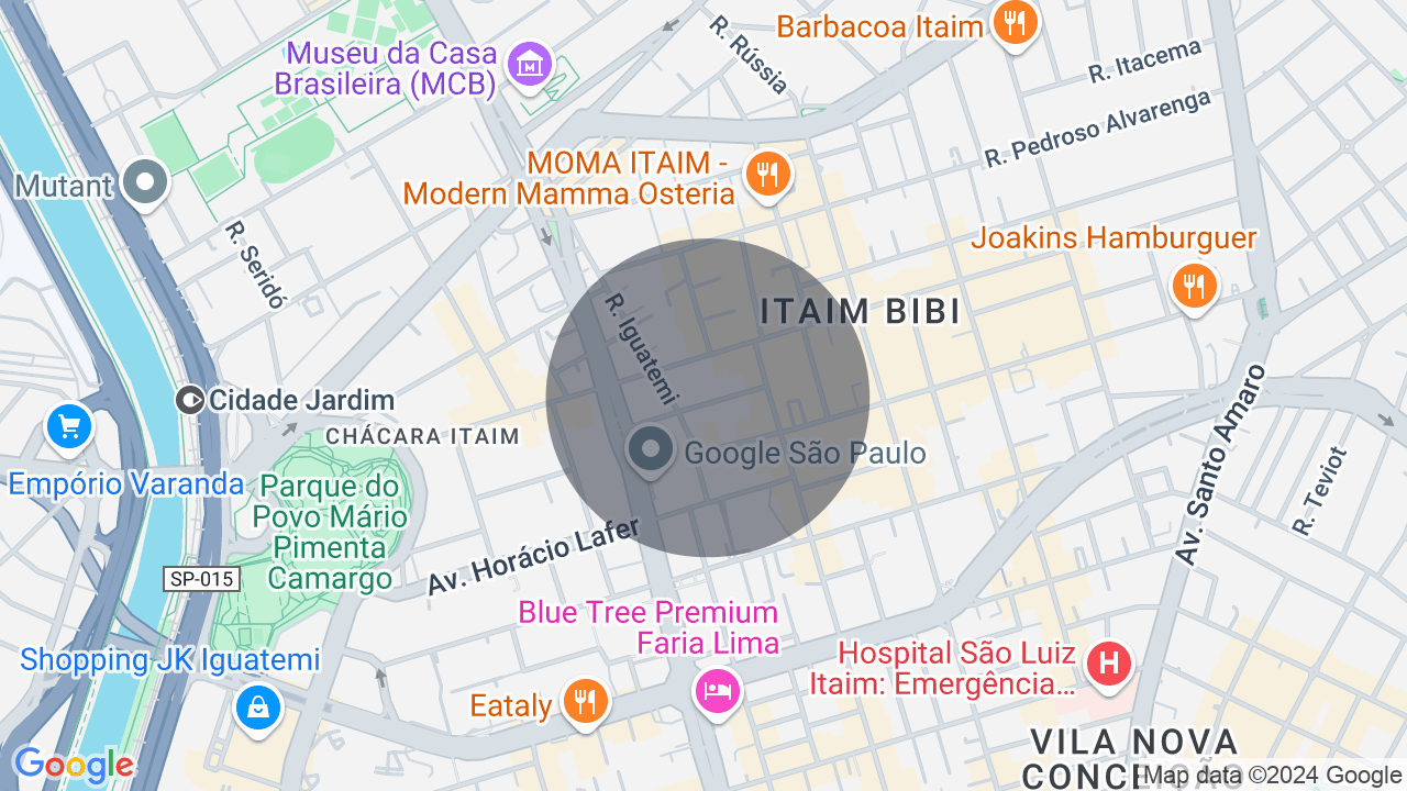 Mapa da localização — Itaim Bibi, São Paulo