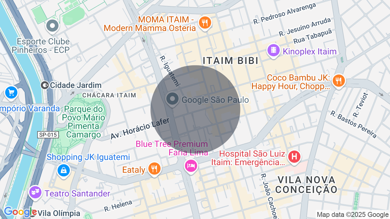 Mapa da localização — Itaim Bibi, São Paulo