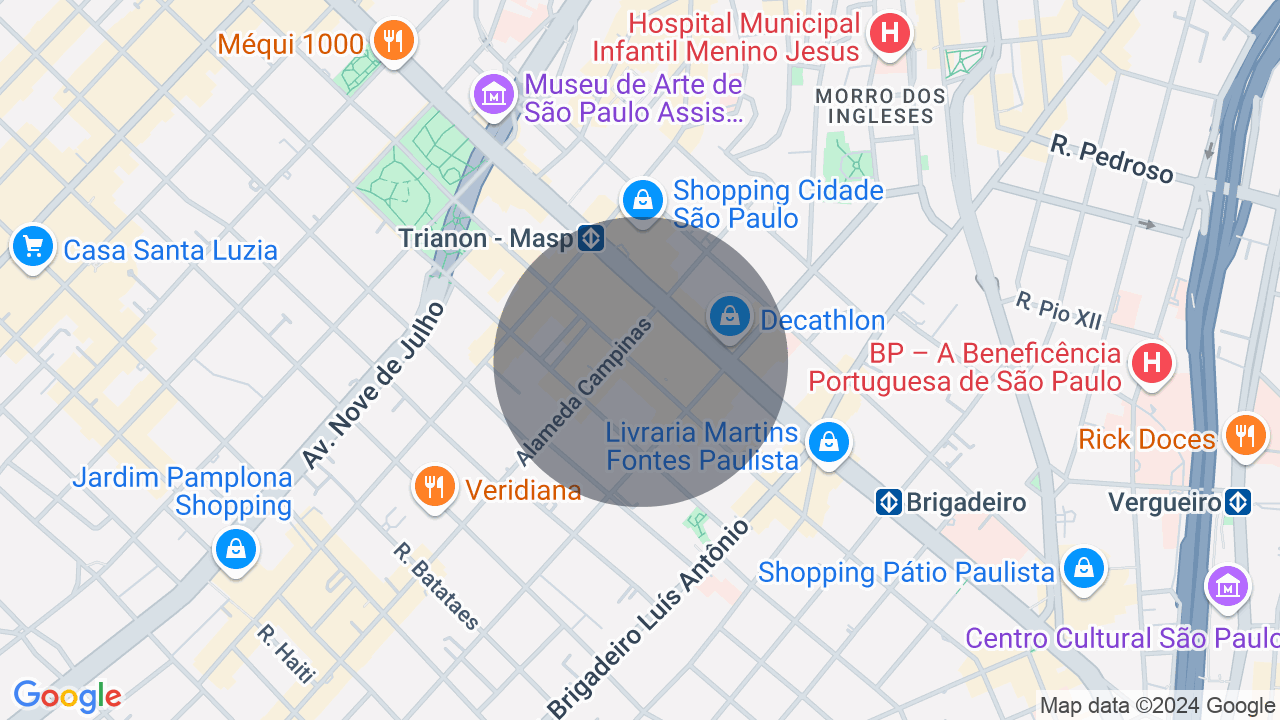 Mapa da localização — Jardins, São Paulo