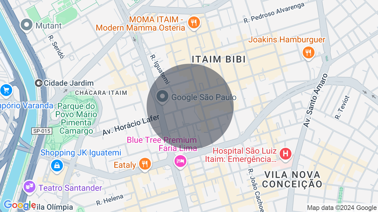 Mapa da localização — Itaim Bibi, São Paulo