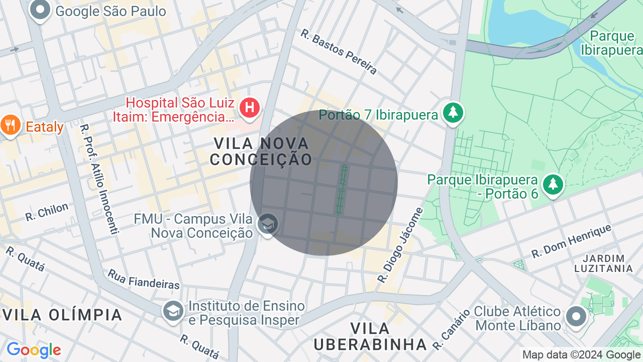 Mapa da localização — Vila Nova Conceição, São Paulo