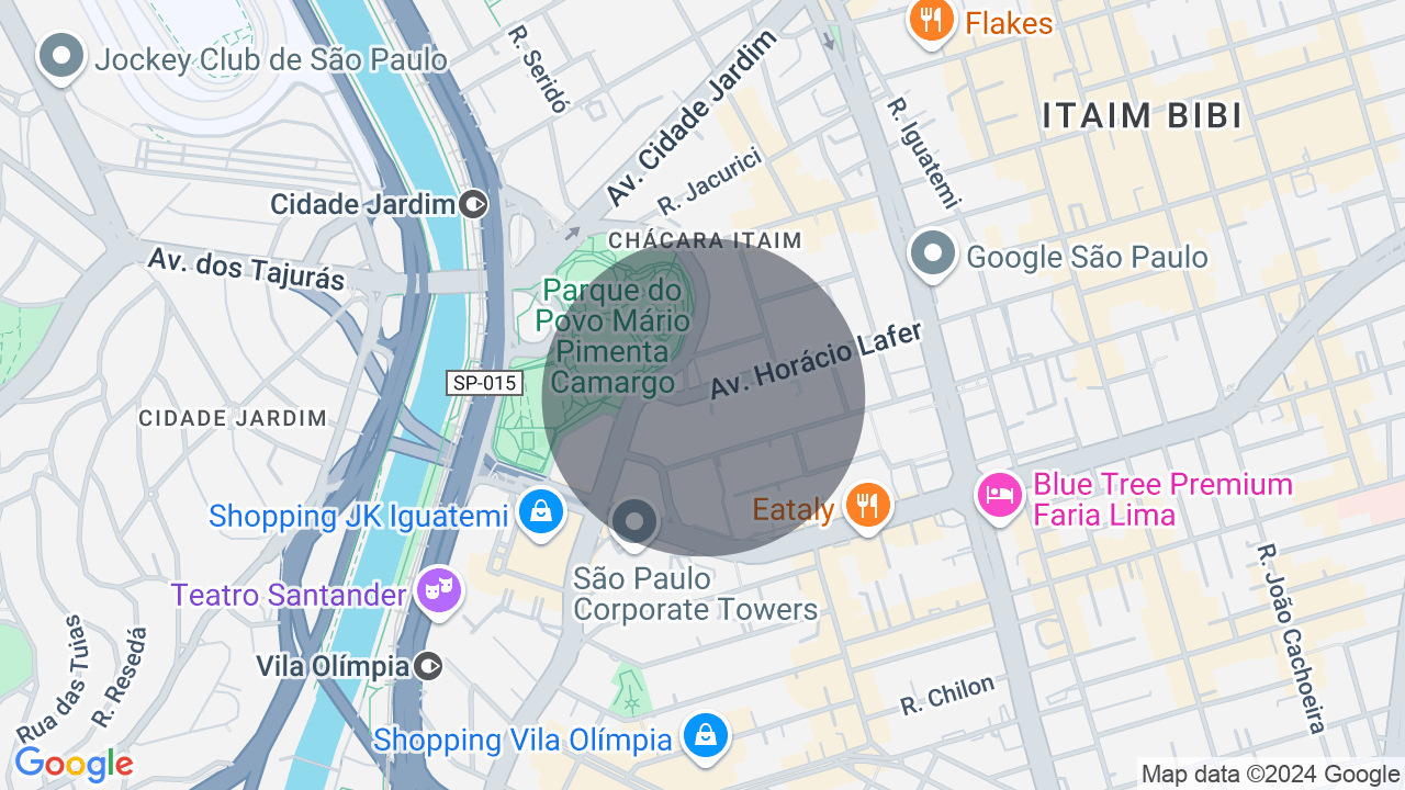 Mapa da localização — Itaim Bibi, São Paulo