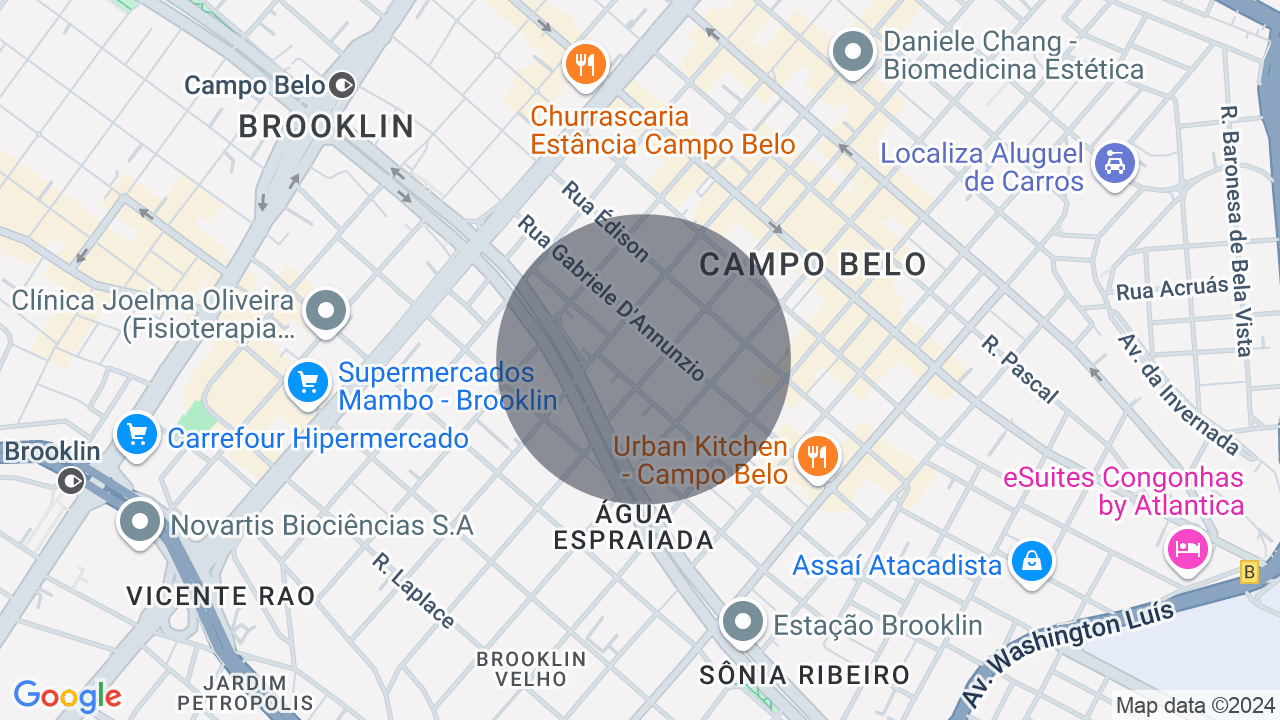 Mapa da localização — Campo Belo, São Paulo