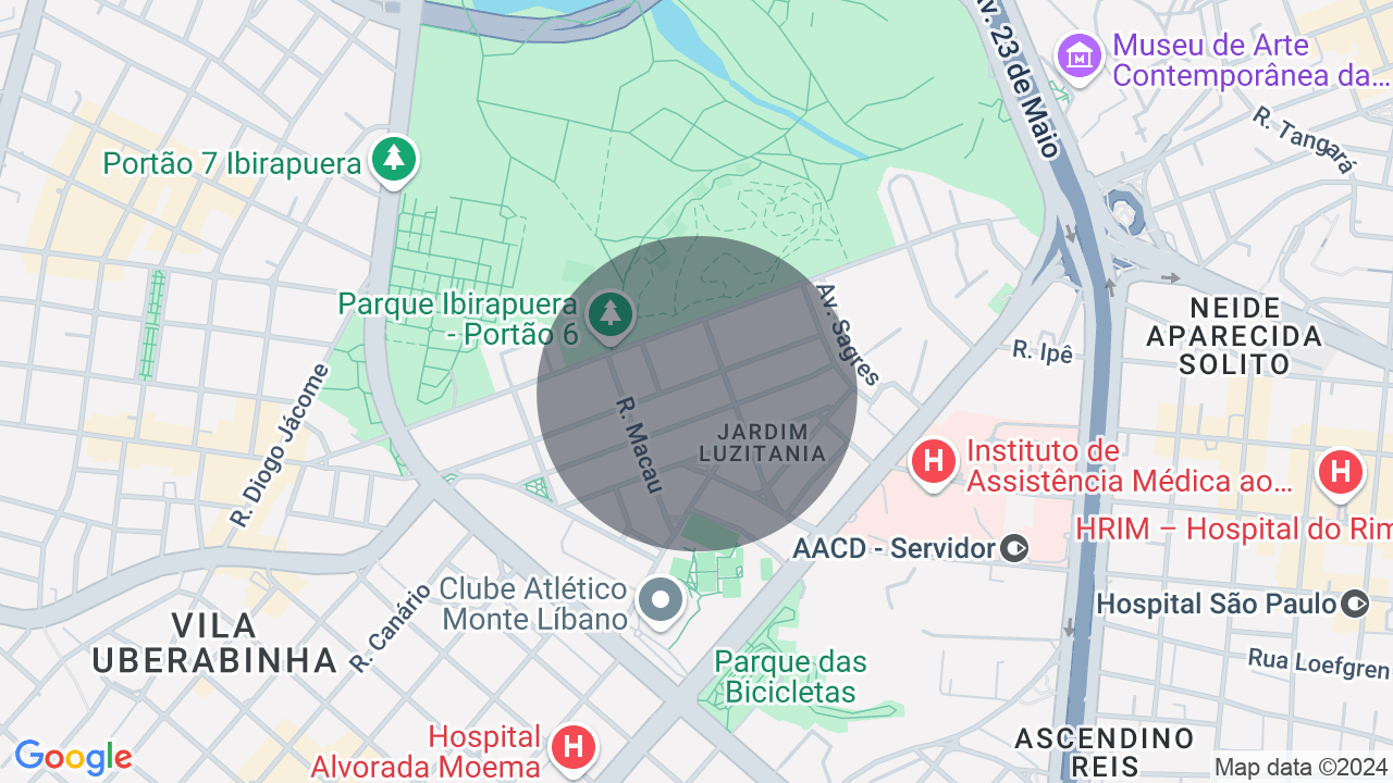 Mapa da localização — Jardim Luzitânia, São Paulo