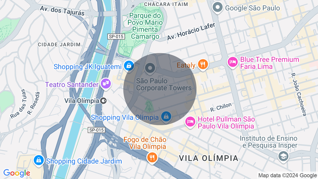 Mapa da localização — Vila Olímpia, São Paulo
