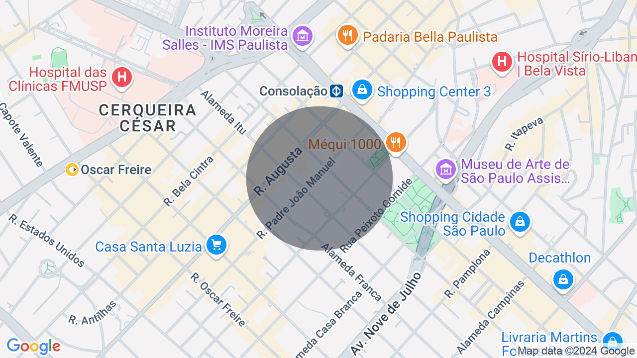 Mapa da localização — Cerqueira César, São Paulo