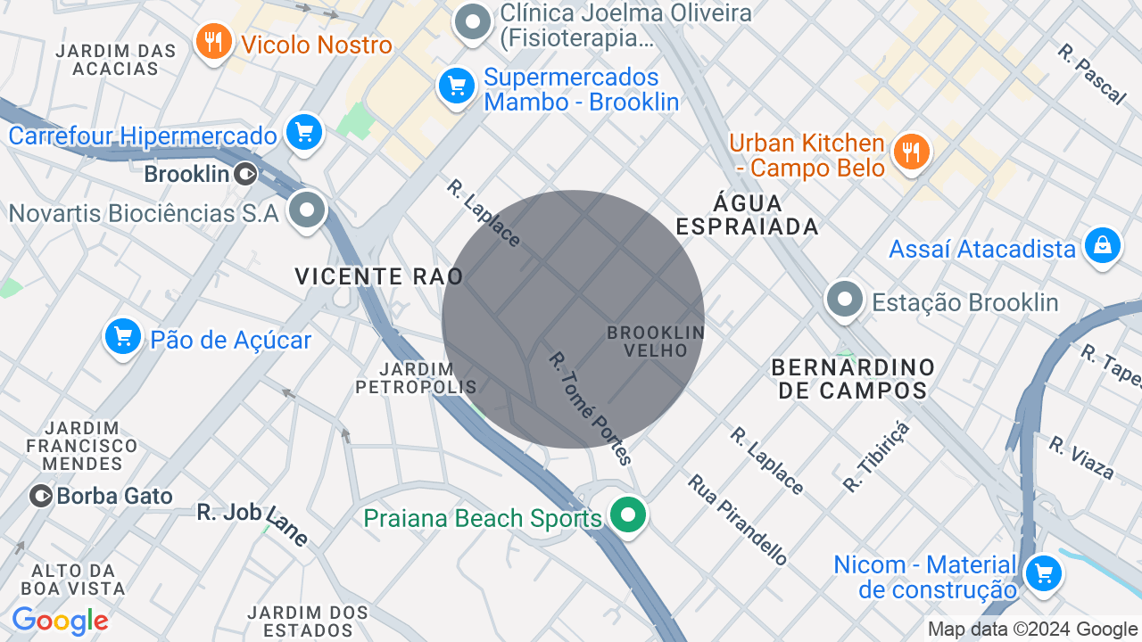Mapa da localização — Campo Belo, São Paulo