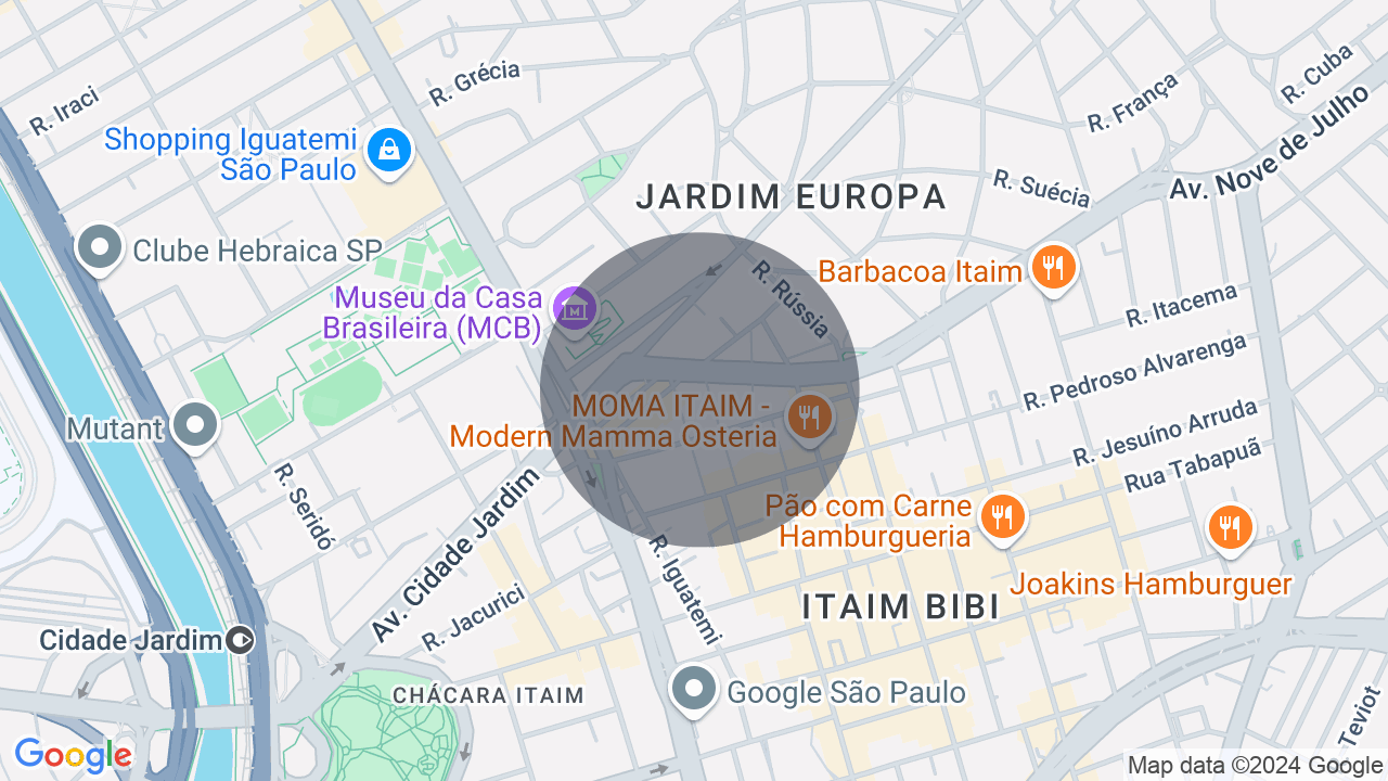Mapa da localização — Jardim Europa, São Paulo