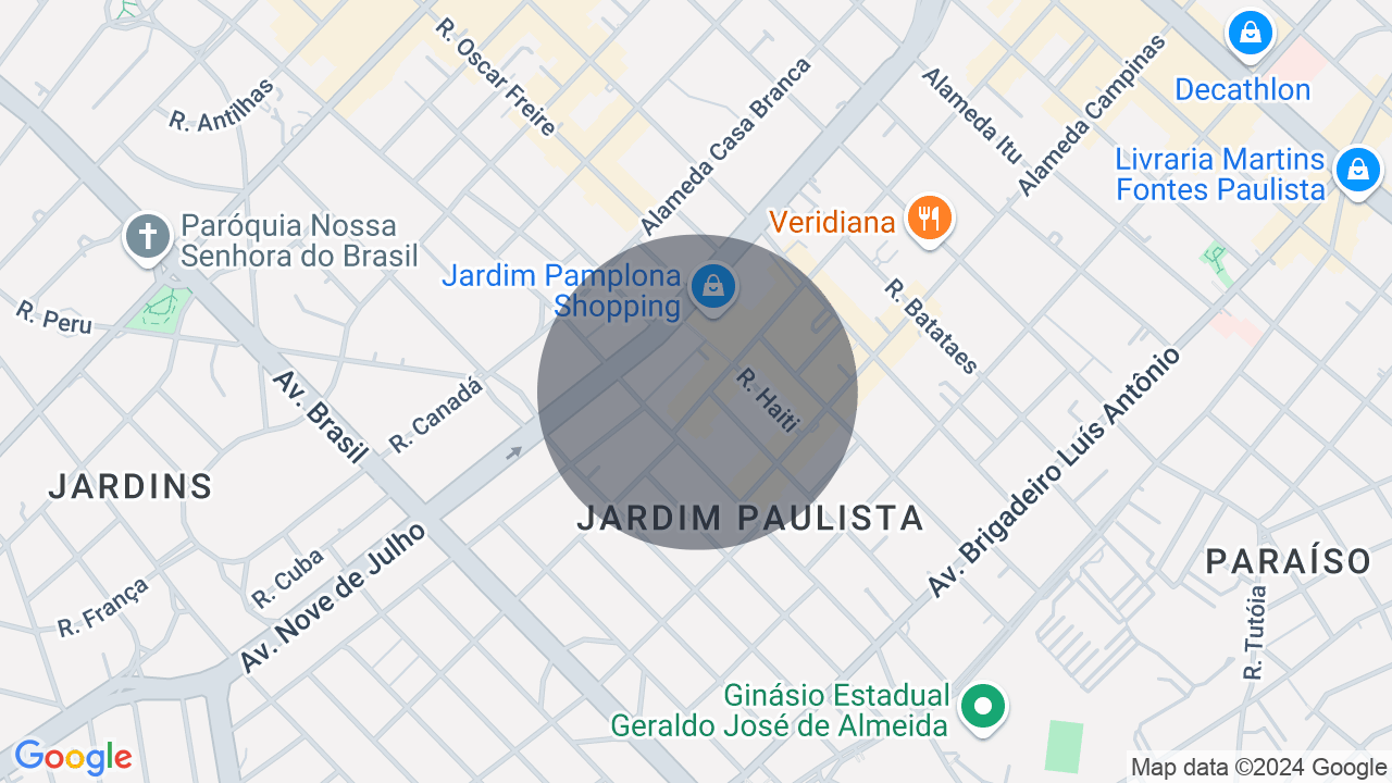 Mapa da localização — Jardim Paulista, São Paulo
