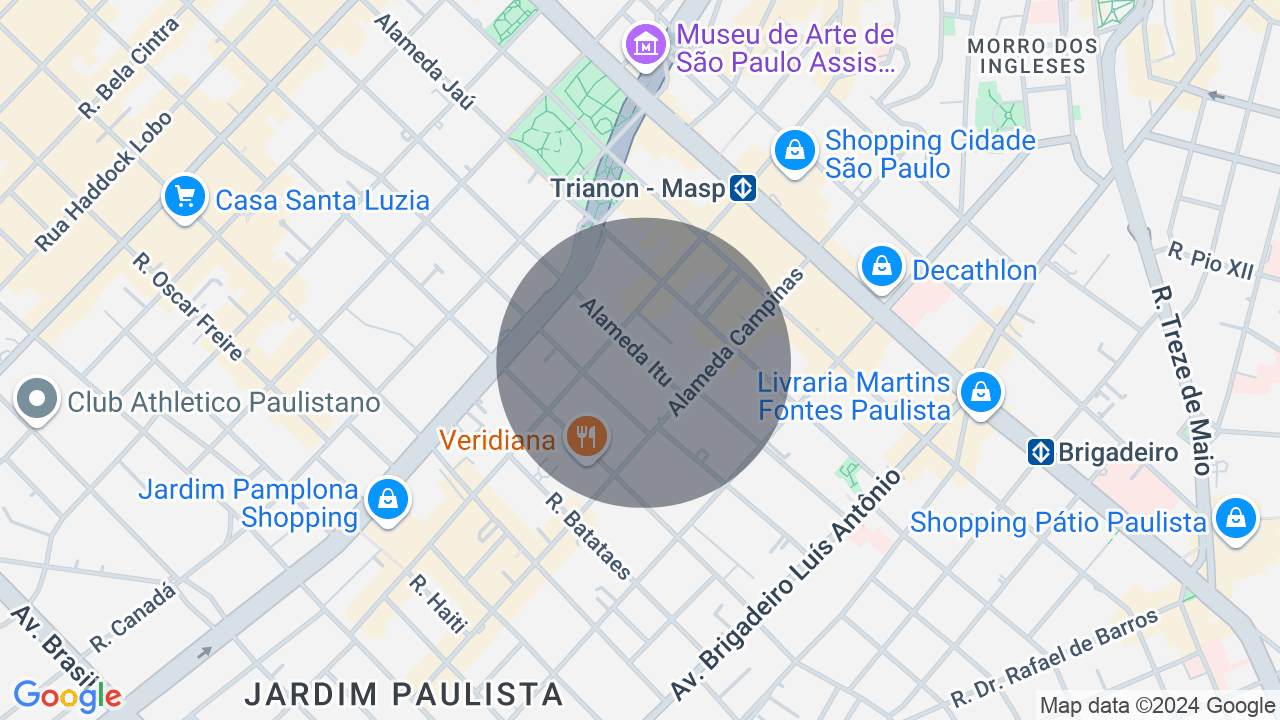 Mapa da localização — Jardim Paulista, São Paulo