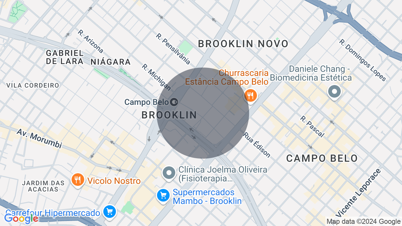 Mapa da localização — Campo Belo, São Paulo