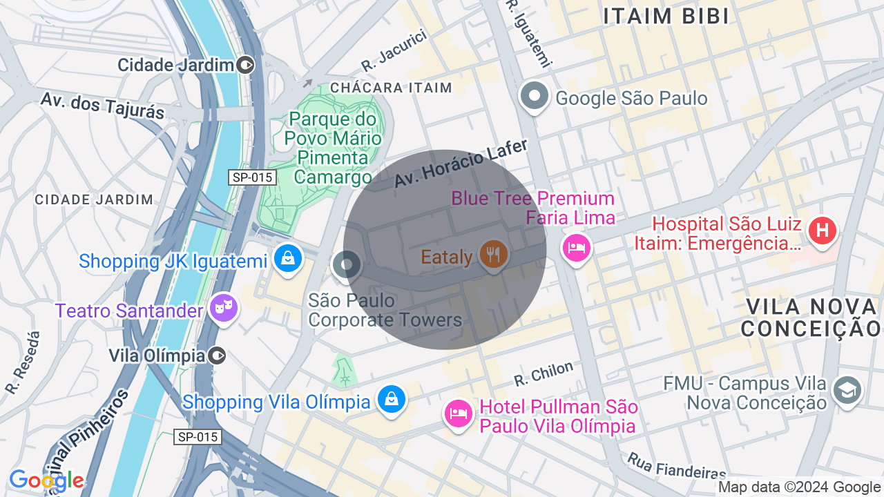Mapa da localização — Itaim Bibi, São Paulo