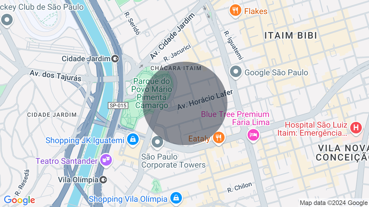 Mapa da localização — Itaim Bibi, São Paulo