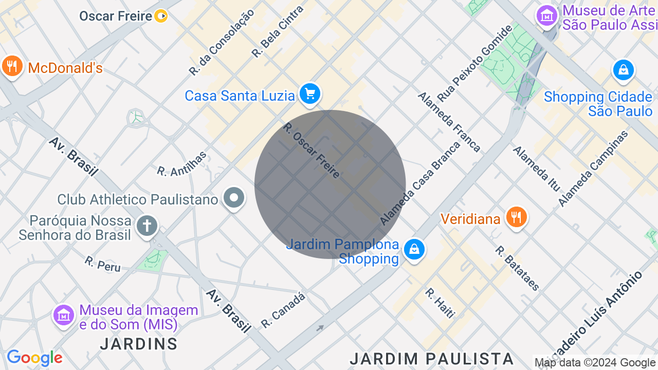 Mapa da localização — Cerqueira César, São Paulo