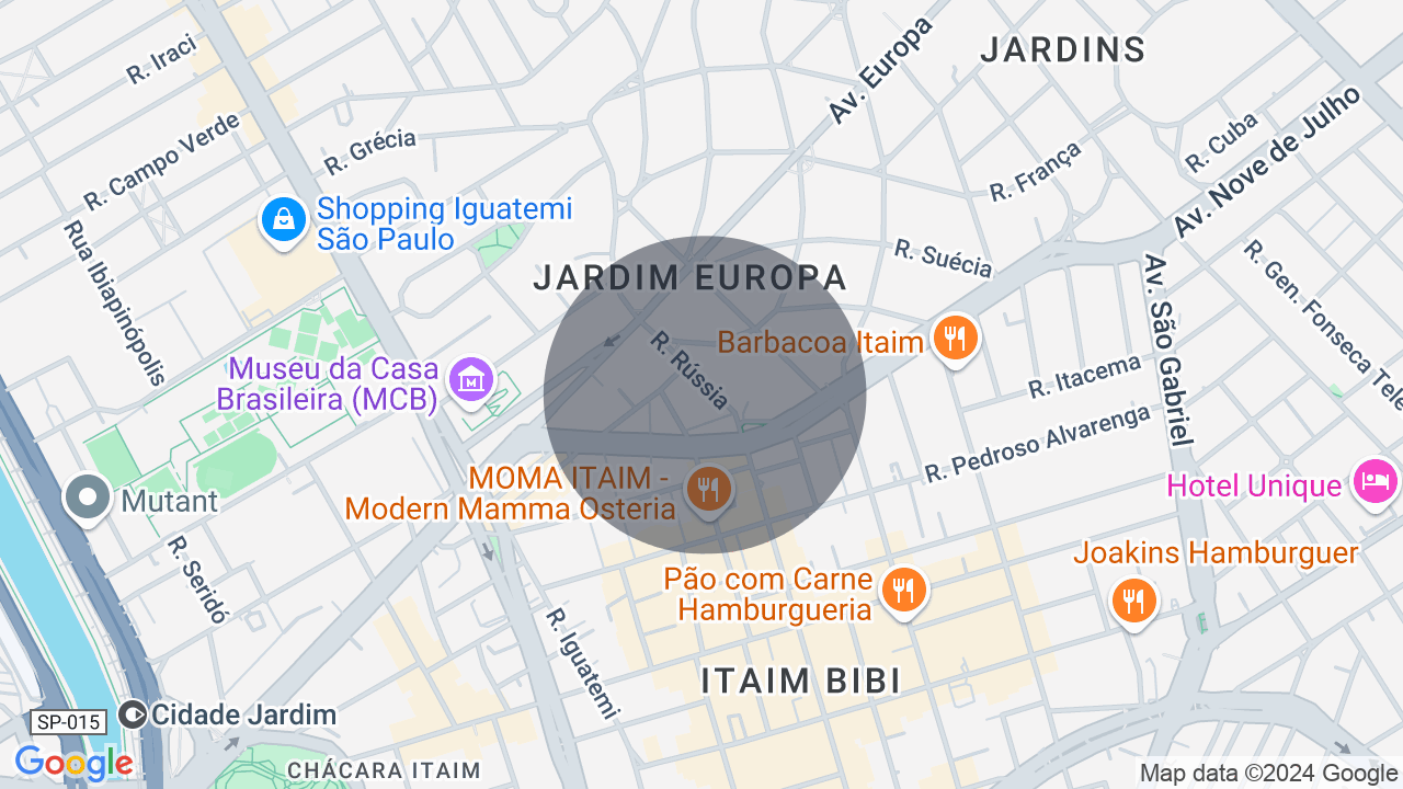 Mapa da localização — Jardim Europa, São Paulo