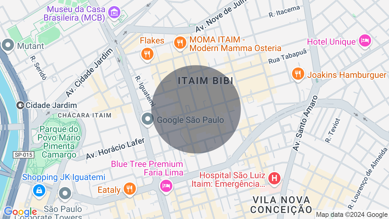 Laje comercial ampla com divisórias e excelente vista - Itaim Bibi 