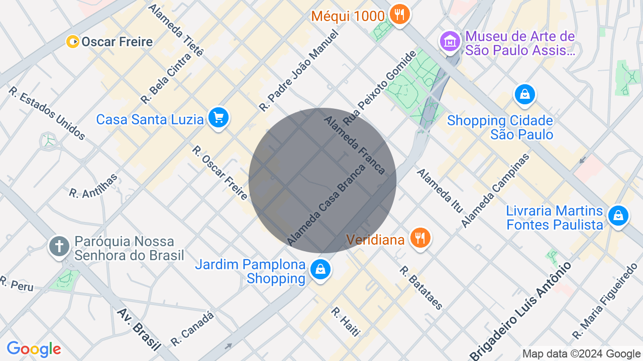 Mapa da localização — Jardim Paulista, São Paulo
