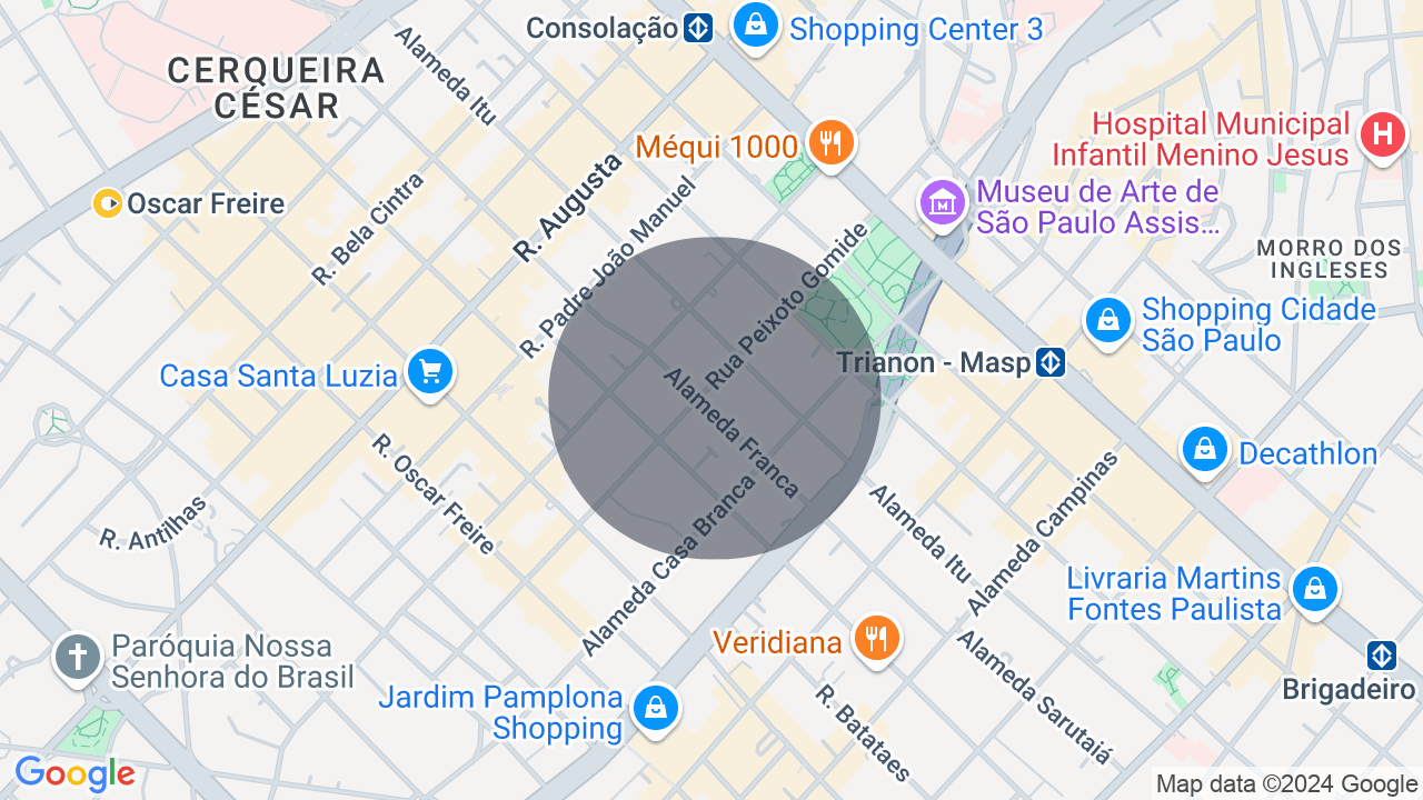 Mapa da localização — Jardim Paulista, São Paulo