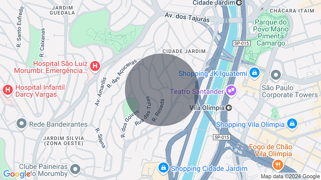 Mapa da localização — Cidade Jardim, São Paulo