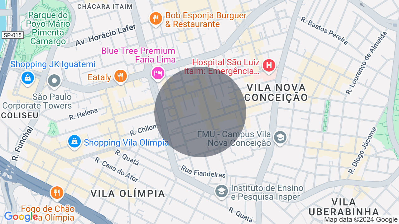 Mapa da localização — Itaim Bibi, São Paulo