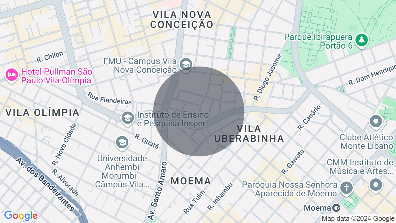 Mapa da localização — Vila Nova Conceição, São Paulo