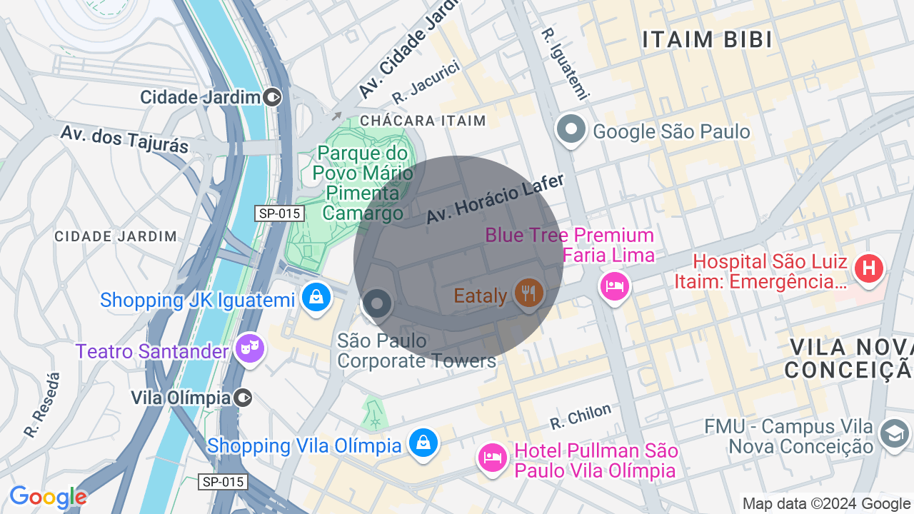 Mapa da localização — Itaim Bibi, São Paulo