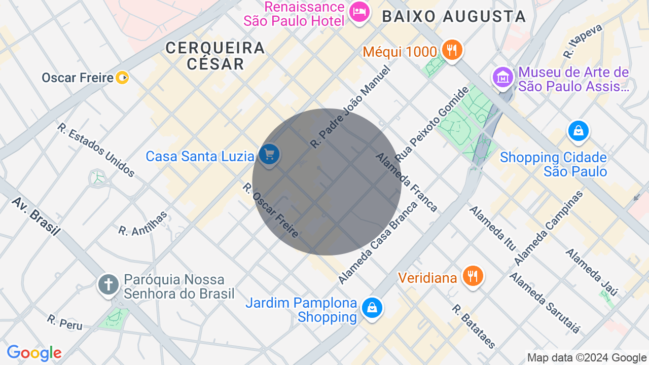 Mapa da localização — Cerqueira César, São Paulo