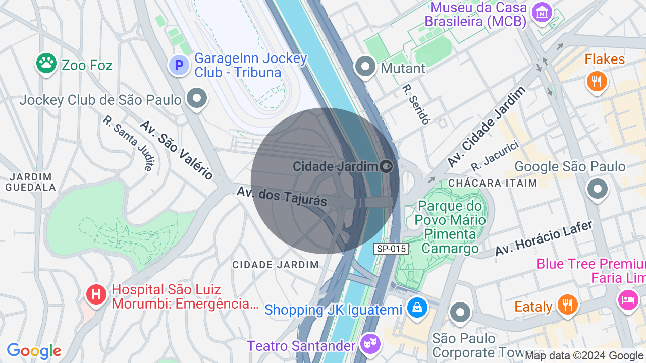 Mapa da localização — Cidade Jardim, São Paulo