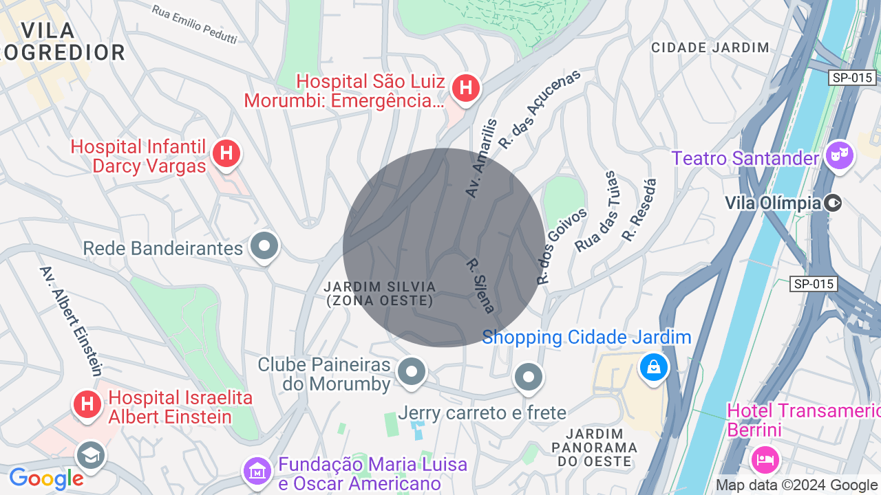 Mapa da localização — Cidade Jardim, São Paulo