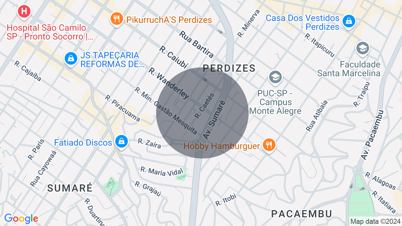 Mapa da localização — Perdizes, São Paulo