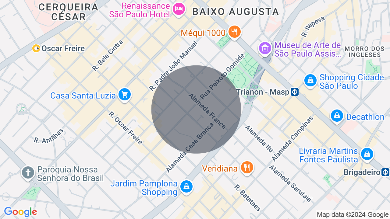 Mapa da localização — Jardim Paulista, São Paulo
