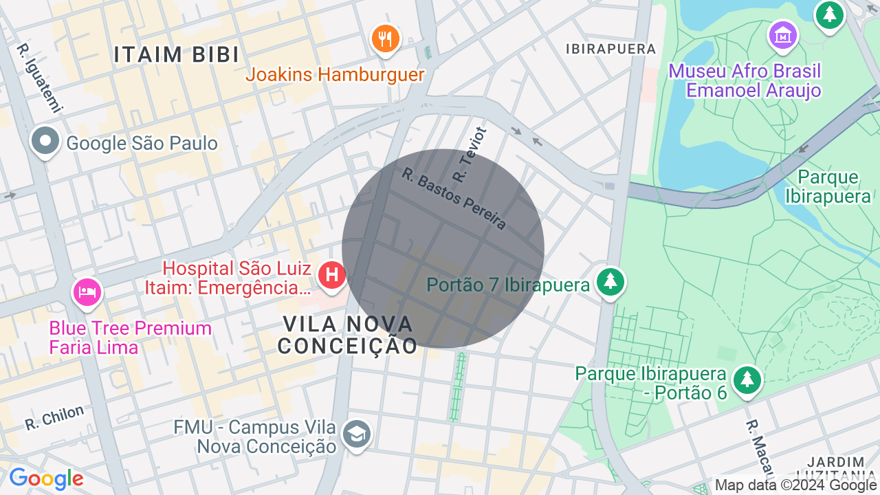 Mapa da localização — Vila Nova Conceição, São Paulo