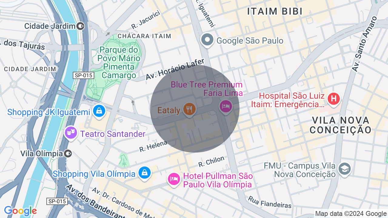 Mapa da localização — Itaim Bibi, São Paulo