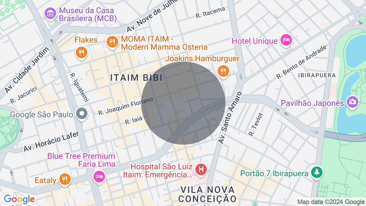 Mapa da localização — Itaim Bibi, São Paulo