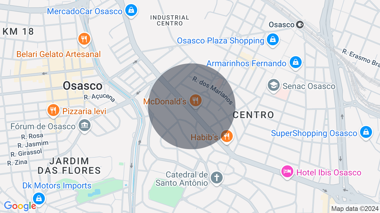 Mapa da localização — Centro, Osasco