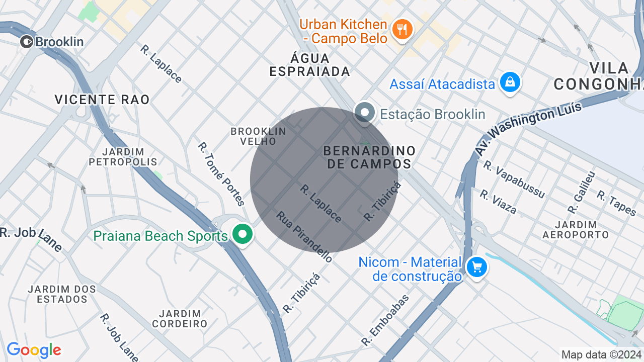 Mapa da localização — Campo Belo, São Paulo
