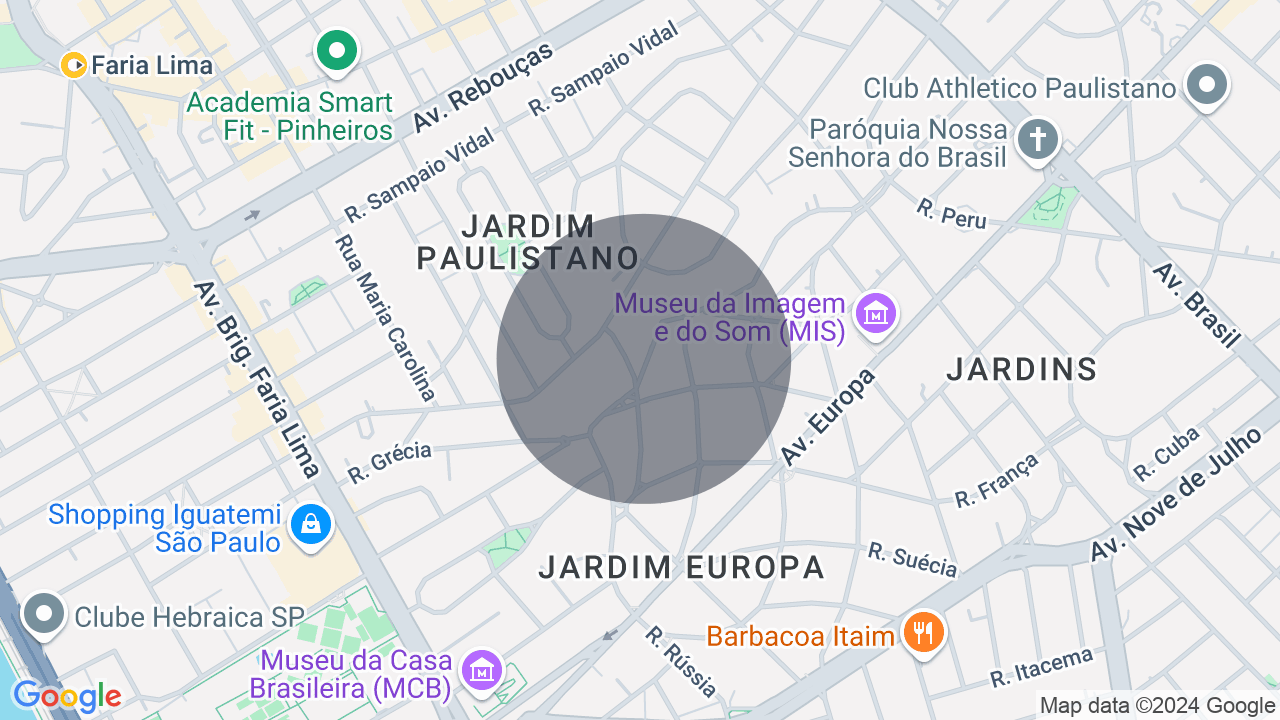 Mapa da localização — Jardim Europa, São Paulo