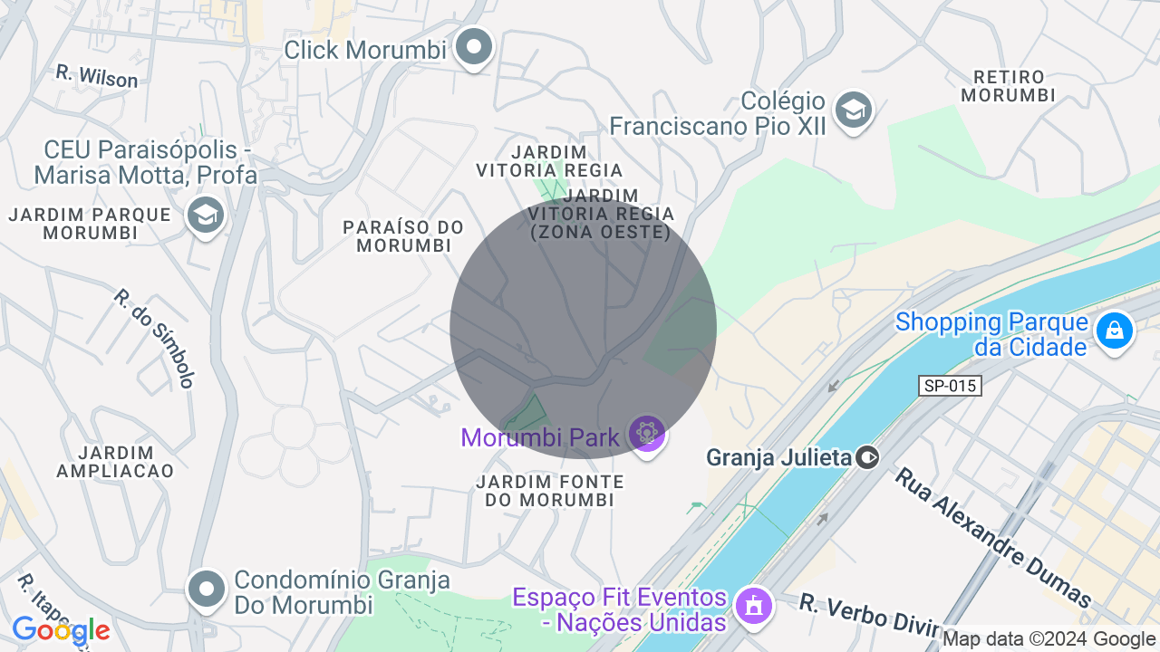 Mapa da localização — Jardim Vitória Régia, São Paulo