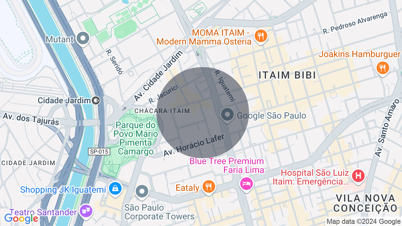Mapa da localização — Itaim Bibi, São Paulo