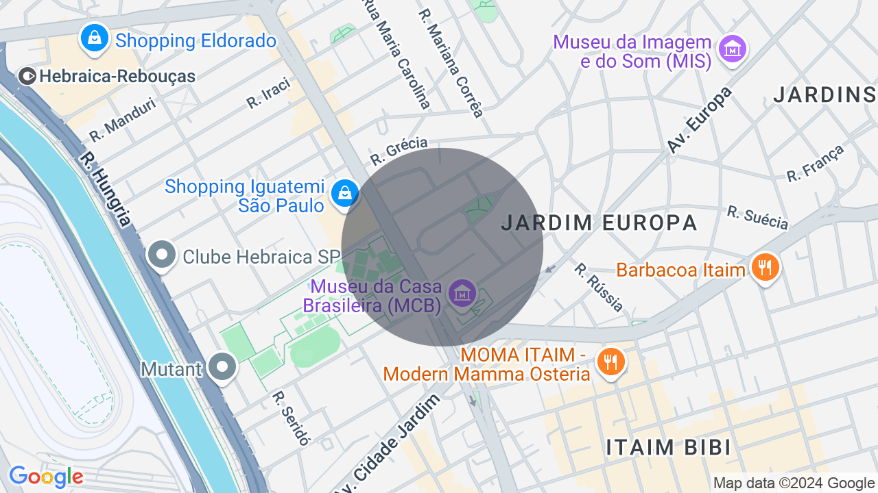 Mapa da localização — Jardim Europa, São Paulo