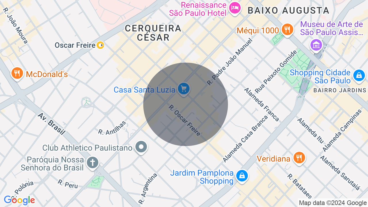 Mapa da localização — Cerqueira César, São Paulo