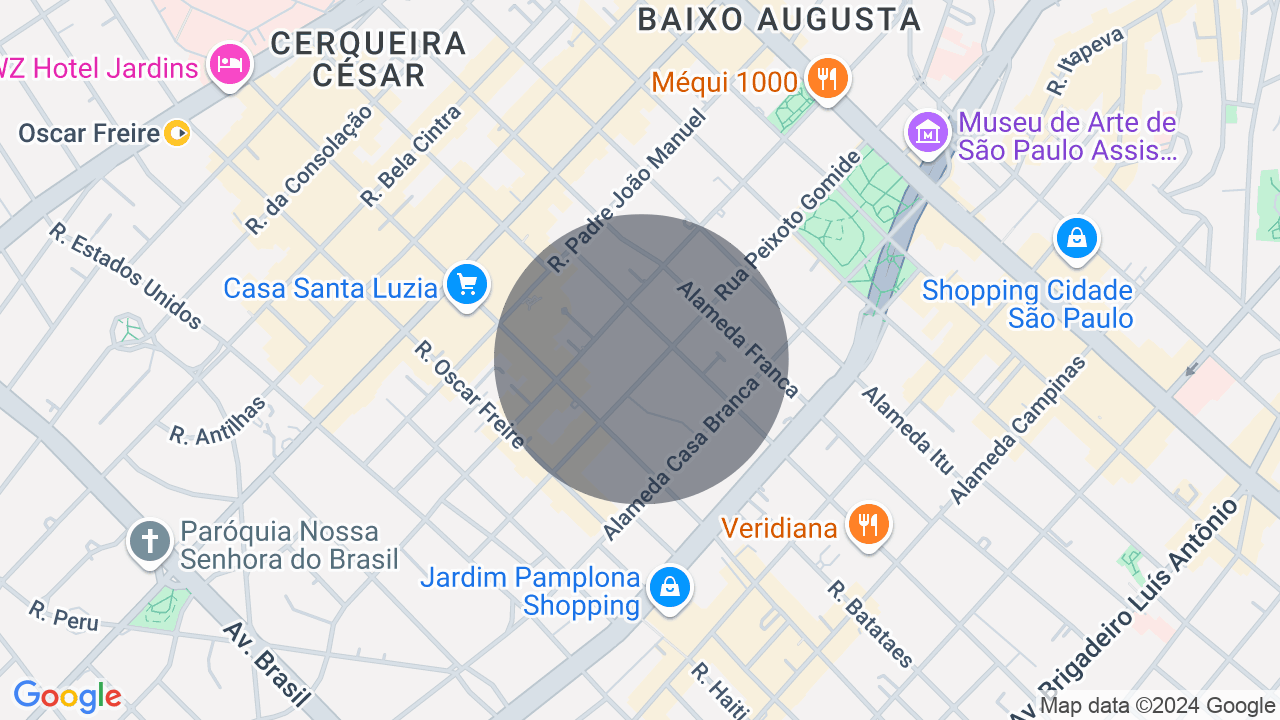 Mapa da localização — Jardim Paulista, São Paulo