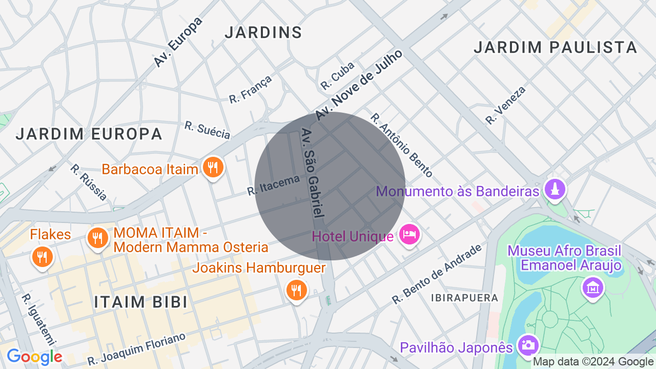 Mapa da localização — Jardim Paulista, São Paulo