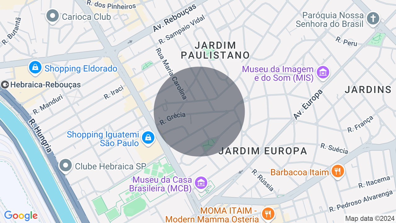 Mapa da localização — Jardim Europa, São Paulo