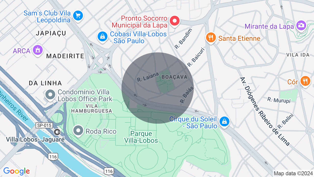 Mapa da localização — Boaçava, São Paulo