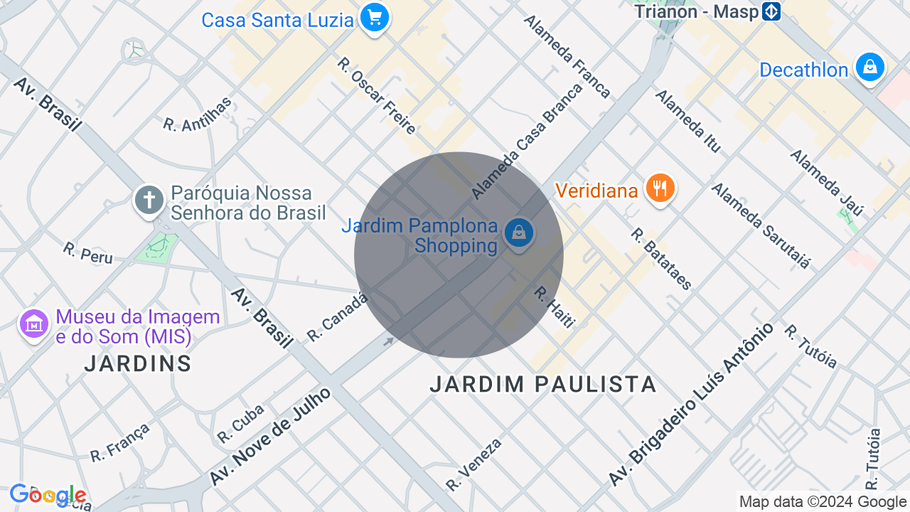 Mapa da localização — Jardim Paulista, São Paulo