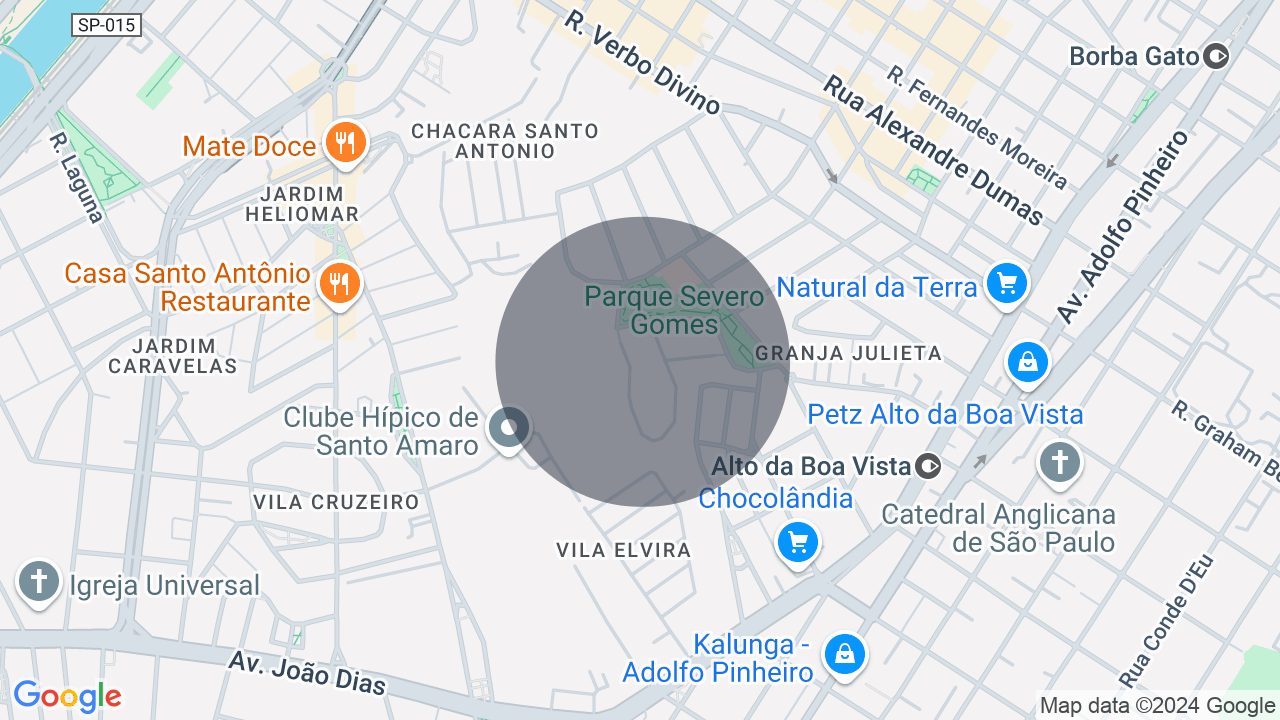 Mapa da localização — Granja Julieta, São Paulo