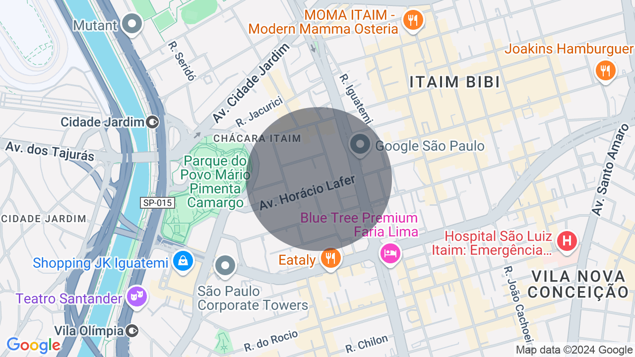 Mapa da localização — Itaim Bibi, São Paulo